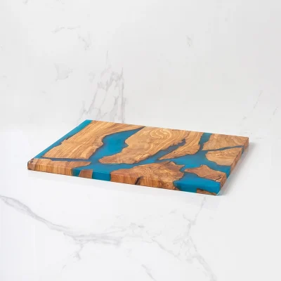 Cutting Board | With Resin | Blue