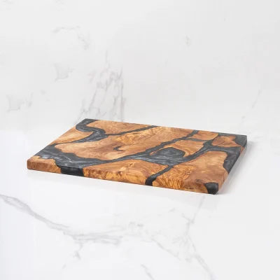 Cutting Board | With Resin | Black